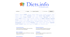 Desktop Screenshot of dicts.info