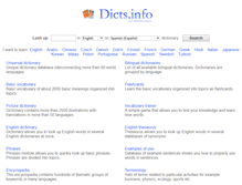 Tablet Screenshot of dicts.info